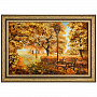 Картина янтарная "Осень в парке" 60х40 см, фотография 1. Интернет-магазин ЛАВКА ПОДАРКОВ
