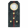 Настольные часы из камня "Погон. Капитан", фотография 1. Интернет-магазин ЛАВКА ПОДАРКОВ