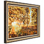 Картина янтарная "Осень в парке" 60х40 см, фотография 2. Интернет-магазин ЛАВКА ПОДАРКОВ