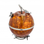 Шкатулка с янтарём "Райское яблоко"