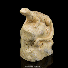 Скульптура из кости "Игуана", фотография 0. Интернет-магазин ЛАВКА ПОДАРКОВ