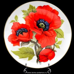 Коллекционная тарелка "Цветы" в ассортименте, фотография 0. Интернет-магазин ЛАВКА ПОДАРКОВ