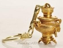 11536 Бронза  брелок "Самовар" 