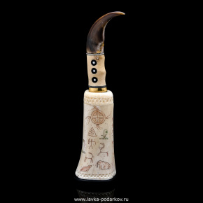 Нож сувенирный с рукоятью из кости "Кабинетный", фотография 0. Интернет-магазин ЛАВКА ПОДАРКОВ