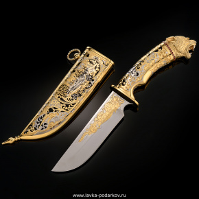 Нож сувенирный "Ягуар". Златоуст, фотография 0. Интернет-магазин ЛАВКА ПОДАРКОВ