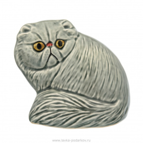 Статуэтка "Серый персидский кот", фотография 0. Интернет-магазин ЛАВКА ПОДАРКОВ