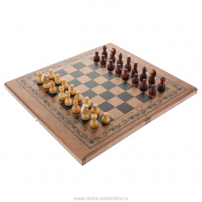 Шахматы-шашки-нарды деревянные "Империя" 49х49 см, фотография 0. Интернет-магазин ЛАВКА ПОДАРКОВ