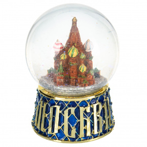 Новогодний шар со снегом "Москва", фотография 0. Интернет-магазин ЛАВКА ПОДАРКОВ