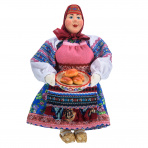 Коллекционная кукла ручной работы "Баба с блюдом"