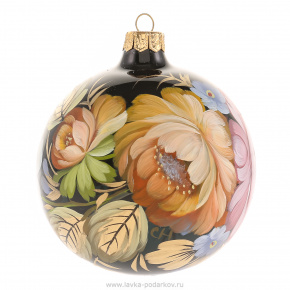 Новогодний елочный шар с авторской росписью, фотография 0. Интернет-магазин ЛАВКА ПОДАРКОВ