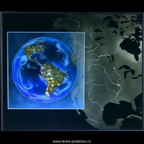 Картина "Планета Земля 2" Swarovski, фотография 0. Интернет-магазин ЛАВКА ПОДАРКОВ