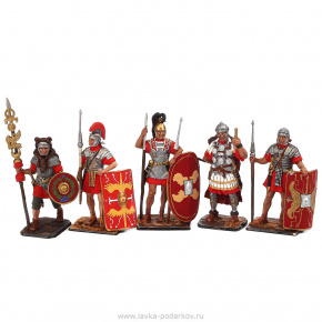 Оловянная миниатюра. Набор солдатиков "Древние римские воины", фотография 0. Интернет-магазин ЛАВКА ПОДАРКОВ