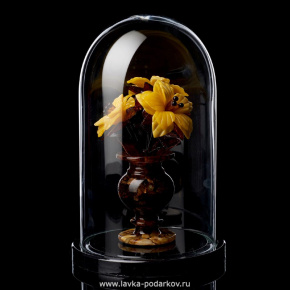 «Лилии в вазе» с янтарём, фотография 0. Интернет-магазин ЛАВКА ПОДАРКОВ