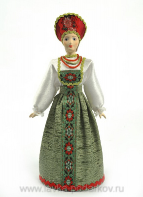 Кукла "Традиционный девичий праздничный костюм", фотография 0. Интернет-магазин ЛАВКА ПОДАРКОВ