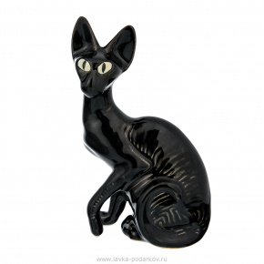 Статуэтка "Кот черный сфинкс", фотография 0. Интернет-магазин ЛАВКА ПОДАРКОВ