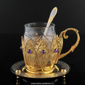 Набор чайный "Праздничный" Златоуст, фотография 0. Интернет-магазин ЛАВКА ПОДАРКОВ