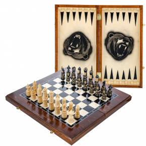 Шахматы-нарды-шашки деревянные "3 в 1", фотография 0. Интернет-магазин ЛАВКА ПОДАРКОВ