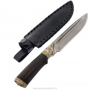 Нож сувенирный "Беркут 2" дамаск, фотография 0. Интернет-магазин ЛАВКА ПОДАРКОВ