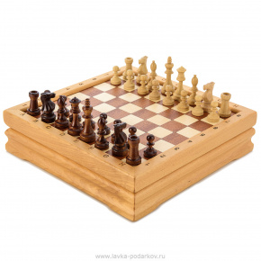 Шахматы деревянные "Мини", фотография 0. Интернет-магазин ЛАВКА ПОДАРКОВ