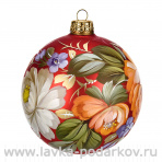 Новогодний елочный шар с ручной росписью