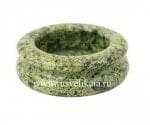 29093 Нат.камень  Пепельница 3,5*10*10см Змеевик(3766) 
