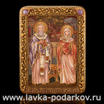 Икона подарочная "Св. Киприан и Иустина Антиохийские"