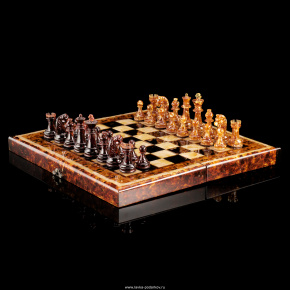Шахматы с янтарными фигурами "Классические", фотография 0. Интернет-магазин ЛАВКА ПОДАРКОВ