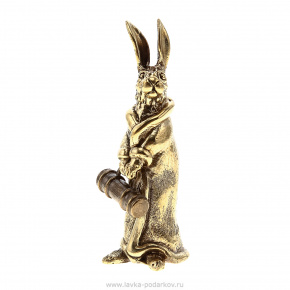 Бронзовая статуэтка "Кролик в пальто", фотография 0. Интернет-магазин ЛАВКА ПОДАРКОВ