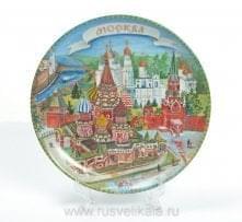 0010936 Коллекционная тарелка №1 "Панорама Москвы" 19см 