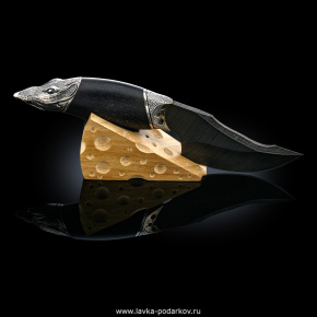 Нож сувенирный "Мышь на сыре", фотография 0. Интернет-магазин ЛАВКА ПОДАРКОВ