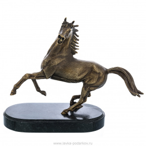 Бронзовая скульптура "Вздыбленный конь", фотография 0. Интернет-магазин ЛАВКА ПОДАРКОВ