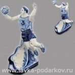 Скульптура "Волейбол" Гжель 