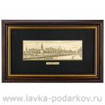 Офорт черно-белый "Вид на Кремль с Большого Каменного моста" 18х32 см
