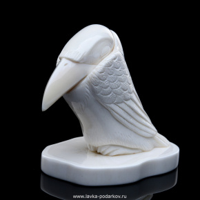 Скульптура из кости "Спящий ворон", фотография 0. Интернет-магазин ЛАВКА ПОДАРКОВ