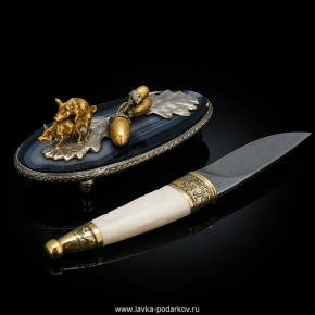Нож сувенирный "Кабан". Златоуст, фотография 0. Интернет-магазин ЛАВКА ПОДАРКОВ
