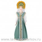 Фарфоровая кукла "Традиционный девичий праздничный костюм"