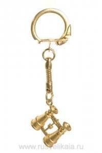 12870 Сувенир БРЕЛОК "Бинокль" 2,5 см Бронза