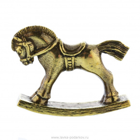 Бронзовая статуэтка "Лошадь-качалка", фотография 0. Интернет-магазин ЛАВКА ПОДАРКОВ