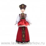 Фарфоровая кукла "Девичий праздничный костюм 20 век"