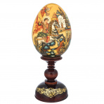 Яйцо пасхальное на подставке "Георгий Победоносец"
