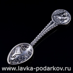 Сувенир Ложка-загребушка "Кабан" (серебро 925)