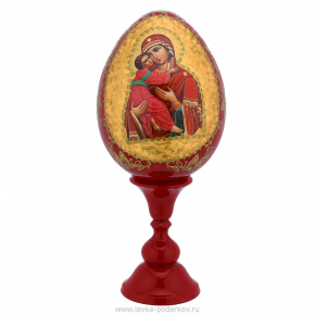 Пасхальное яйцо на подставке "Божья Матерь Владимирская", фотография 0. Интернет-магазин ЛАВКА ПОДАРКОВ