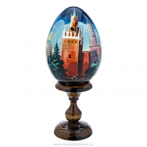 Пасхальное яйцо на подставке "Москва. Кремль", фотография 0. Интернет-магазин ЛАВКА ПОДАРКОВ
