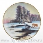 Сувенирная тарелка "Зима" (в ассортименте)