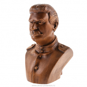 Бюст деревянный "Сталин", фотография 0. Интернет-магазин ЛАВКА ПОДАРКОВ