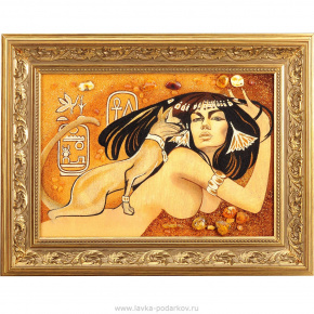 Картина янтарная "Египтянка", фотография 0. Интернет-магазин ЛАВКА ПОДАРКОВ
