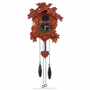 Настенные деревянные часы с кукушкой "Жаворонок", фотография 0. Интернет-магазин ЛАВКА ПОДАРКОВ