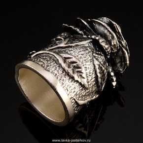Сувенир наперсток "Роза" серебро 925*, фотография 0. Интернет-магазин ЛАВКА ПОДАРКОВ