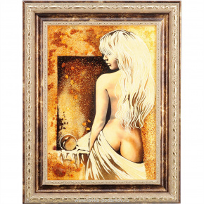 Янтарная картина "Блондинка перед зеркалом", фотография 0. Интернет-магазин ЛАВКА ПОДАРКОВ