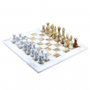 Шахматы с доской и фигурами из камня. Оникс, фотография 0. Интернет-магазин ЛАВКА ПОДАРКОВ